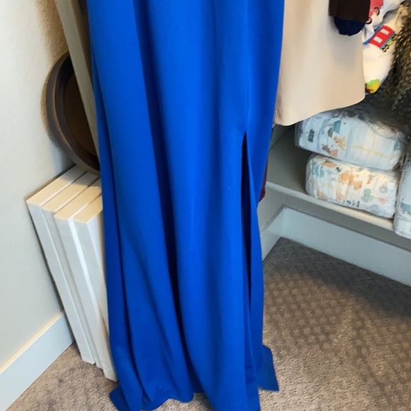New Formal dress- size 7 - royal blue with crystals - Picture 2 of 4